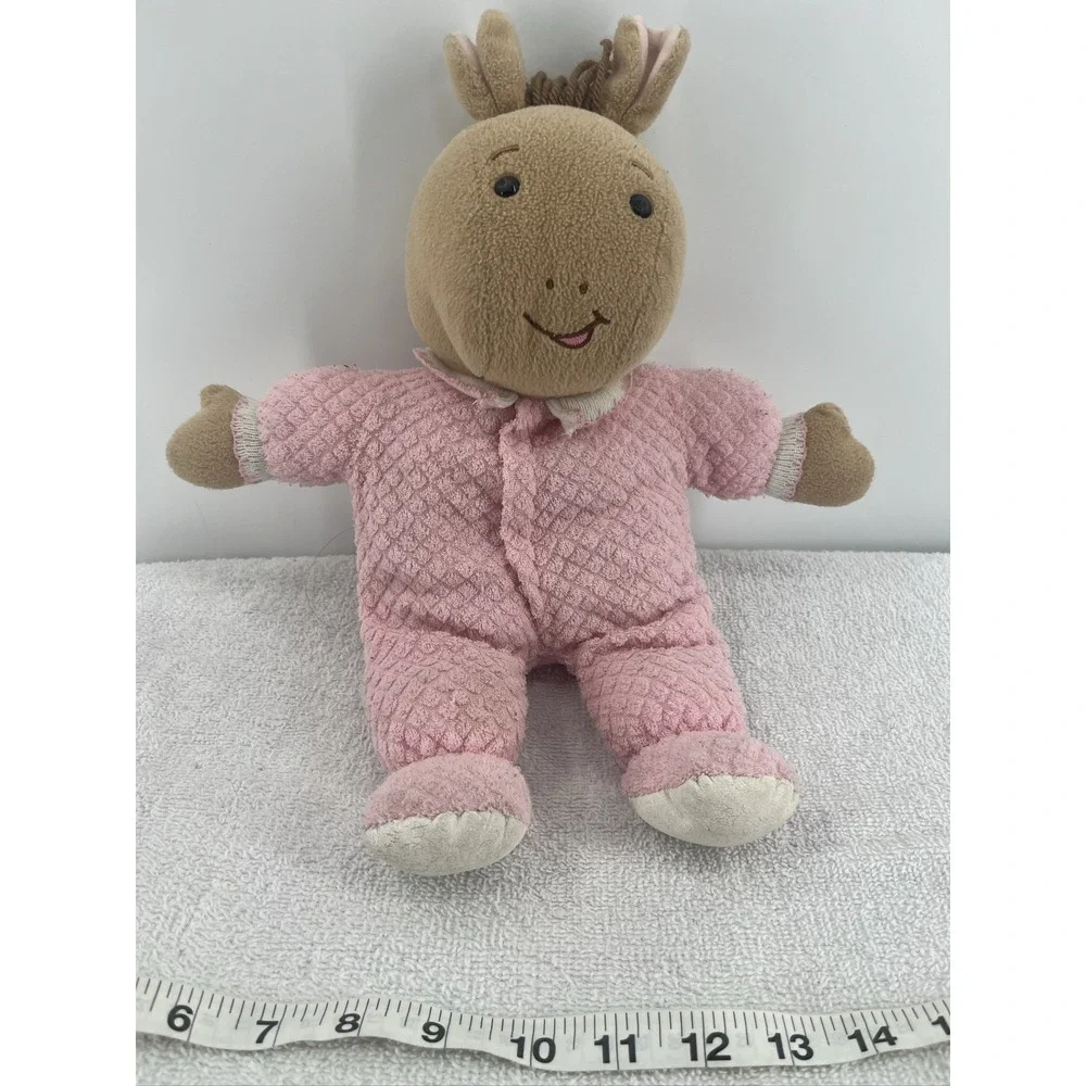 1999 Eden Baby Kate Plush Doll Marc Brown Arthur Series 14 Inch Pink PJs